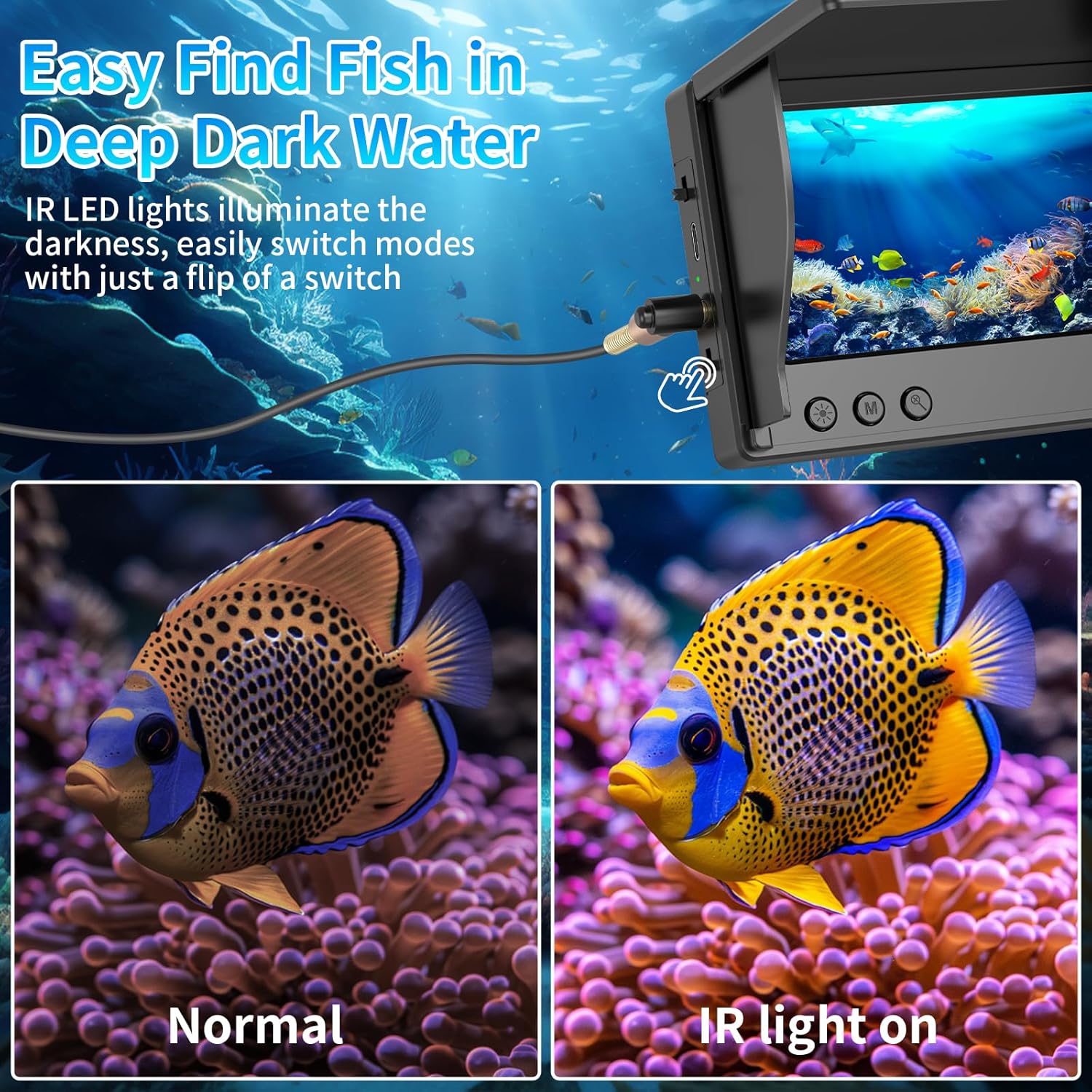 Caméra de pêche sous-marine av - Fishing Depth Finder avis et prix